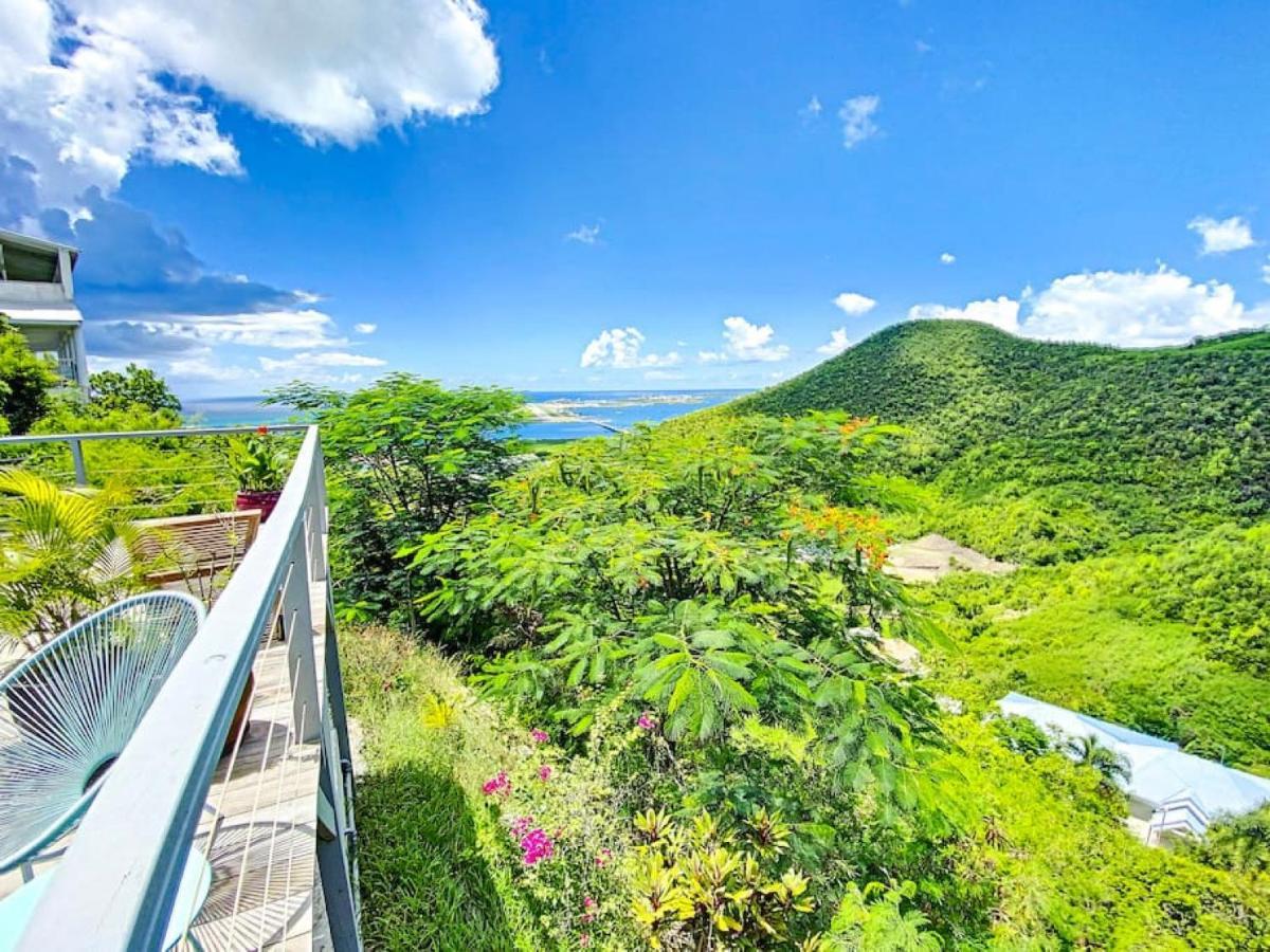 Aquamarine, Private Room In Villa Casa Blue Pool Sea View Koolbaai エクステリア 写真