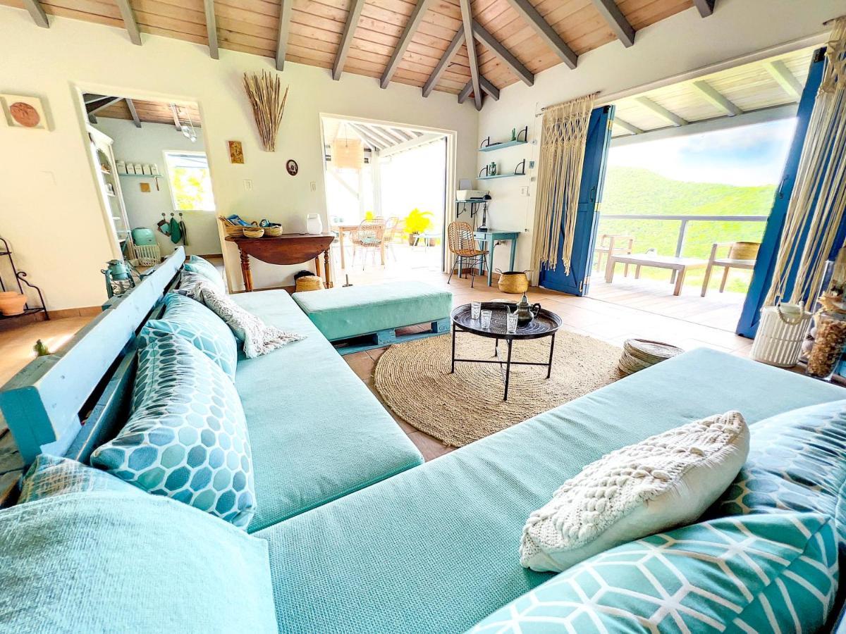 Aquamarine, Private Room In Villa Casa Blue Pool Sea View Koolbaai エクステリア 写真